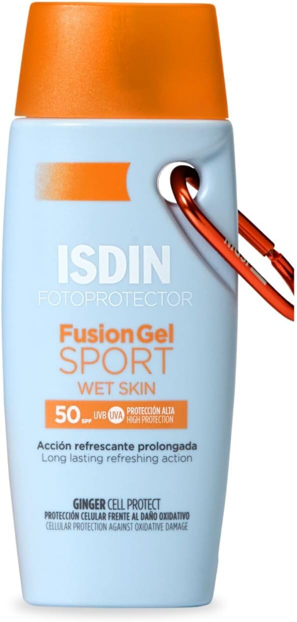 ISDIN Fusion Gel SPORT SPF 50+ 100ml | Body sun gel cream designed for sports use | Ultra-light and cooling 100 ml
