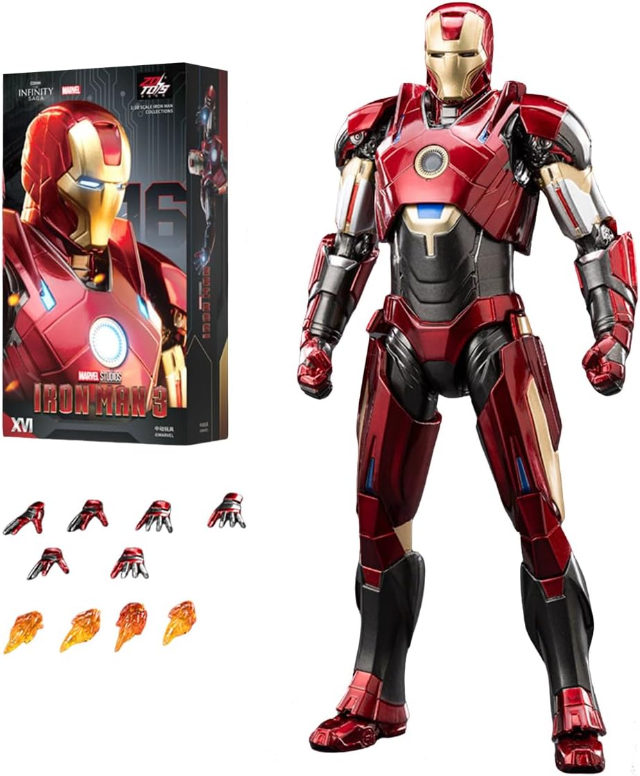 HiPlay ZD Toys 1/10 Non-Luminous Version Iron Men MK16 Action Figures