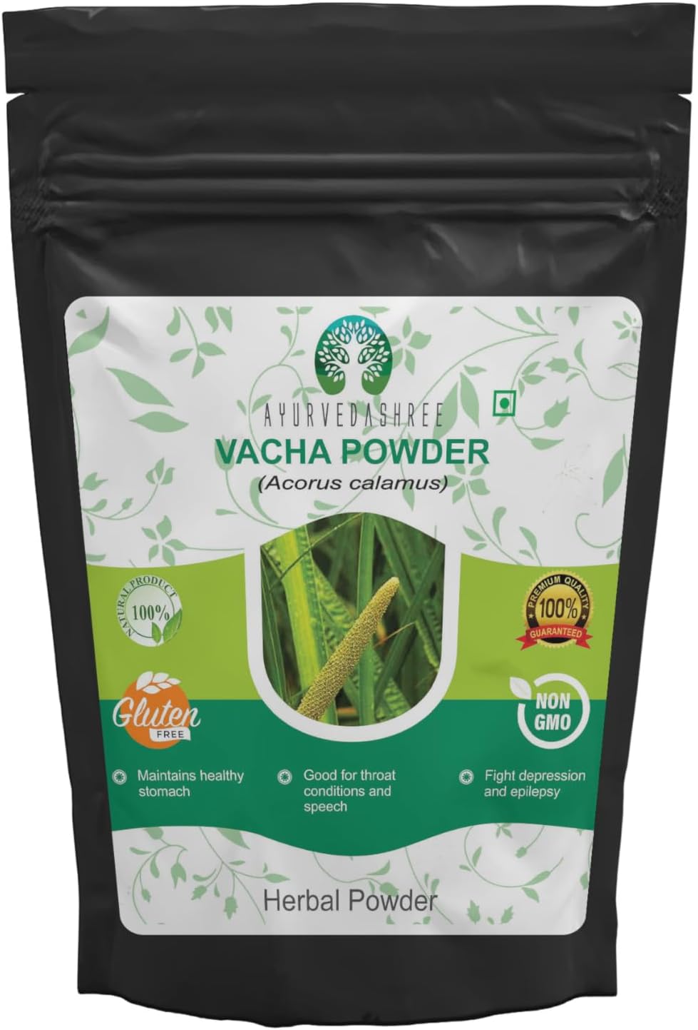 Calamus Powder 100 Gm | Vacha Powder | Acorus Calamus | Highly Aromatic herb | Supports Stomach | Acorus Calamus Root Powder | Sweet Flag | Vasambu |