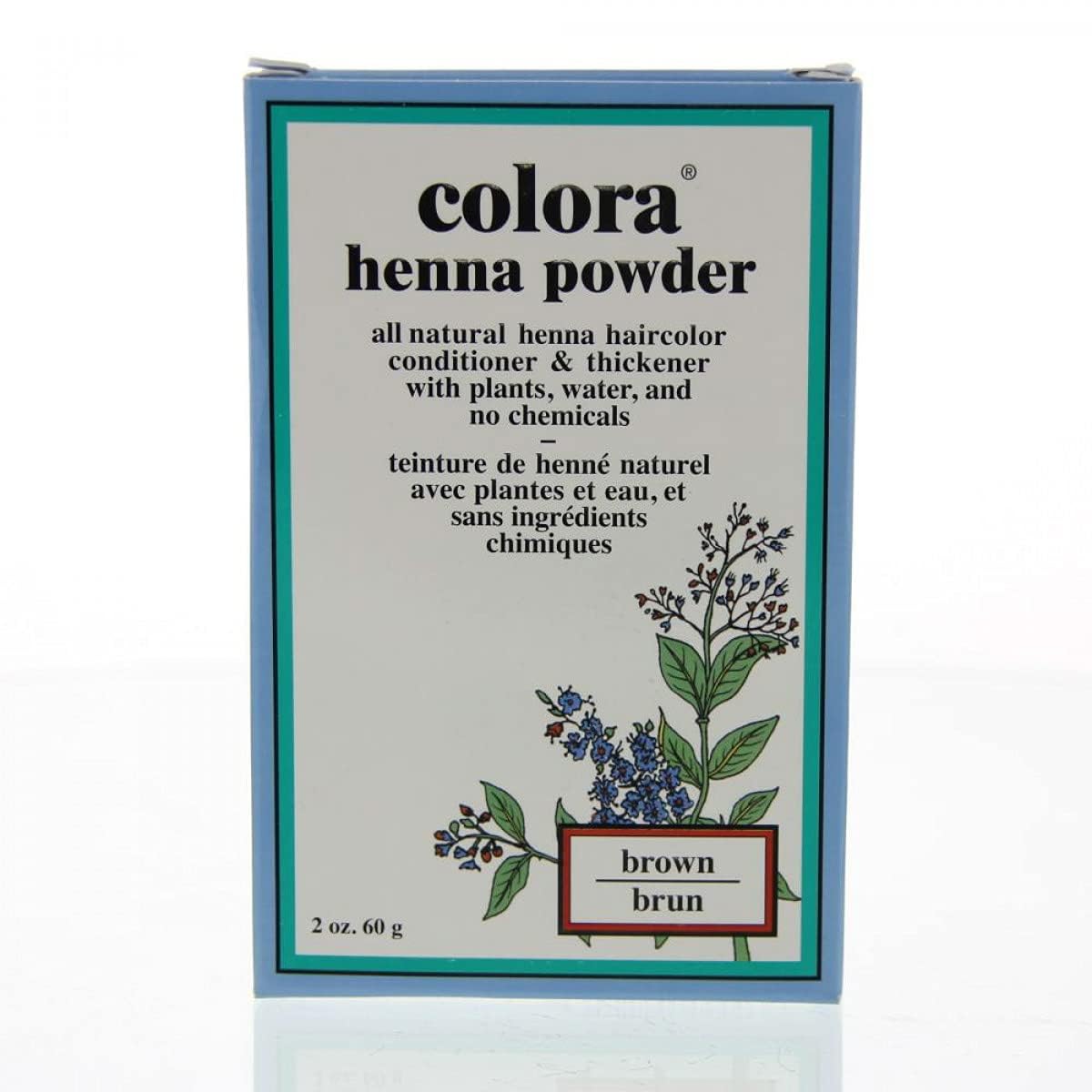 Colora Henna Powder Hair Color Brown, 2 oz
