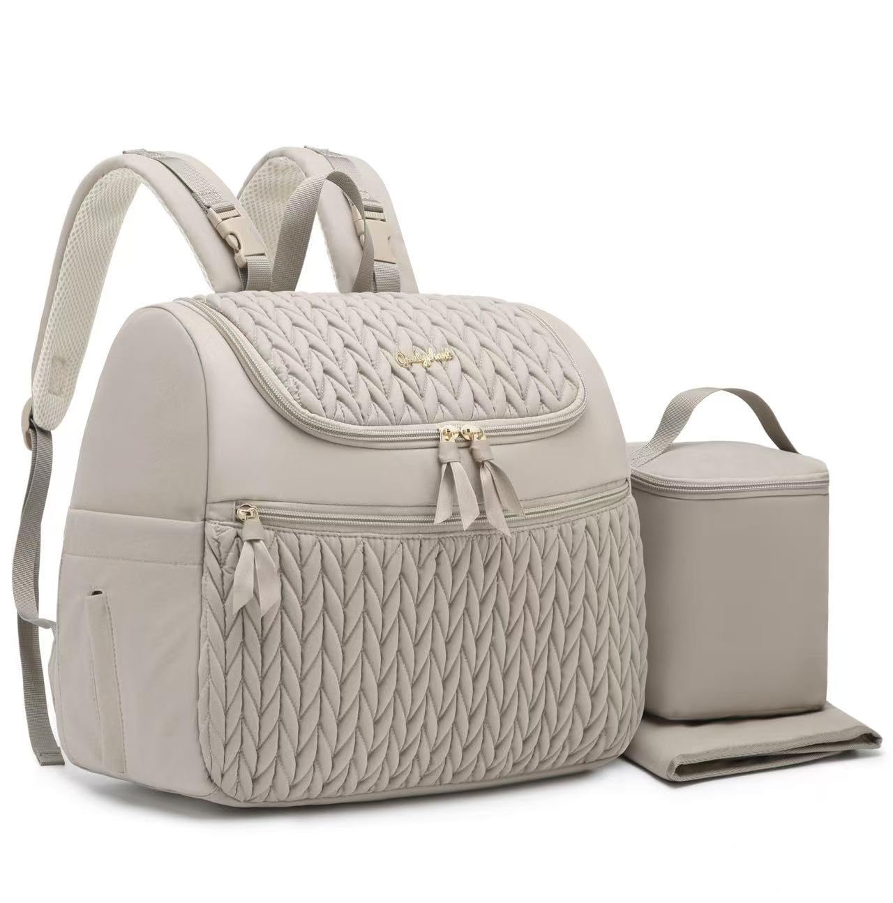 Breast Pump Bag for Spectra S1/S2 & Medela – Insulated Cooler Bag, 13" Laptop Sleeve, Diaper Backpack with Changing Pad – Lightweight, Water-Resistant & Stylish for Work, Travel