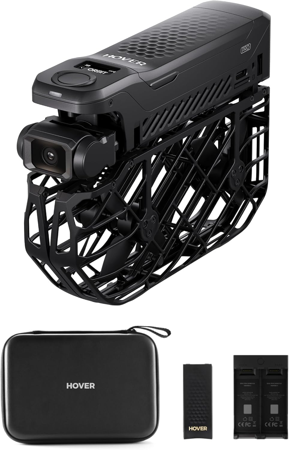 HOVERAir X1 PRO 4K Action Flying Camera, Foldable Drone with Camera with 26Mph Follow Speed, 10+ Fully Automatic Flight Modes, Fly Anywhere with OmniTerrain, SmoothCapture 2.0(Basic Combo)