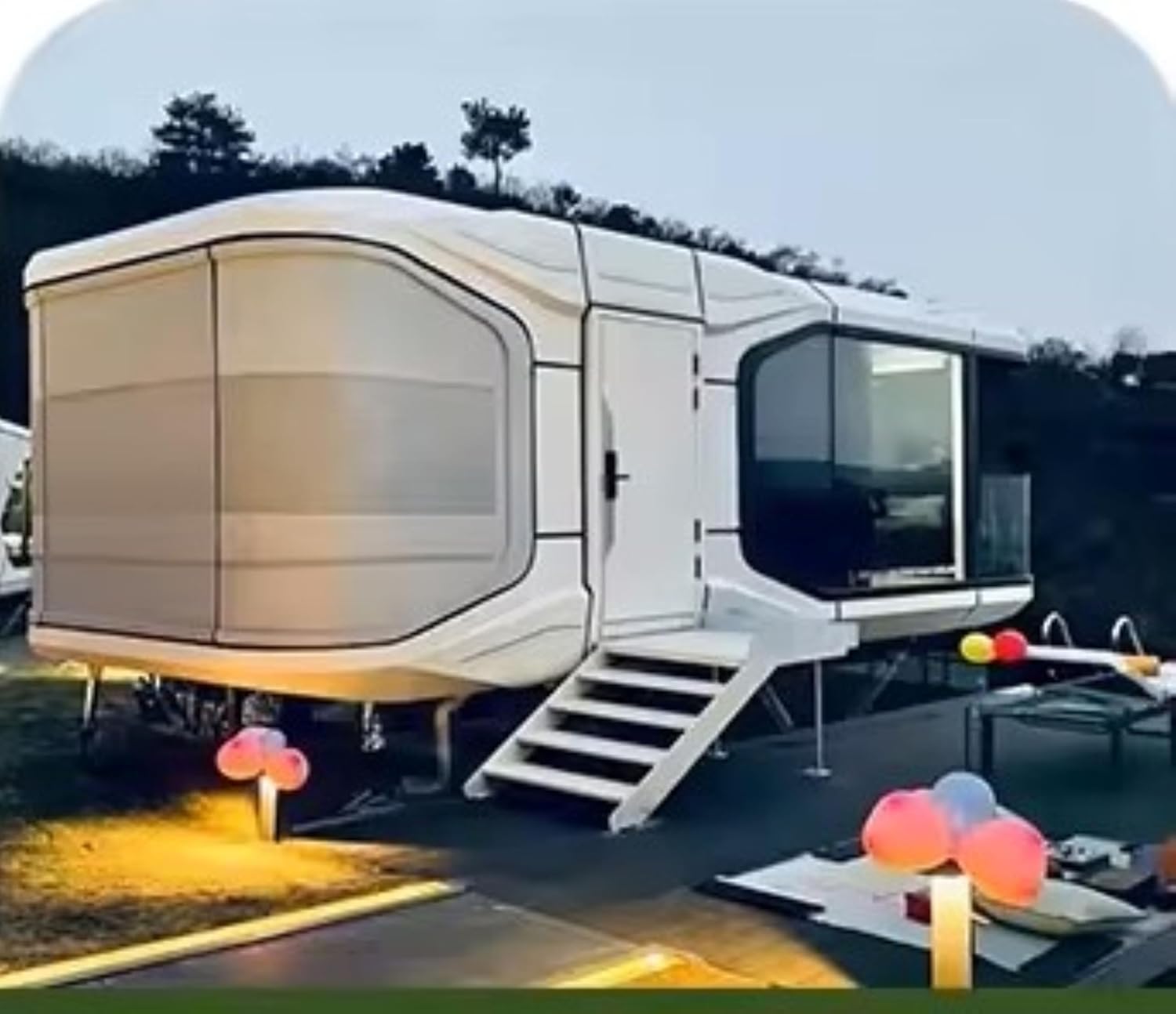 Tiny Prefab House. Container Movable House. Solar Powered Mobile Container House Modular Guest House. 2 Spacious Bedroom + Luxury Shower Bathroom+Kitchen Space (40Ft)