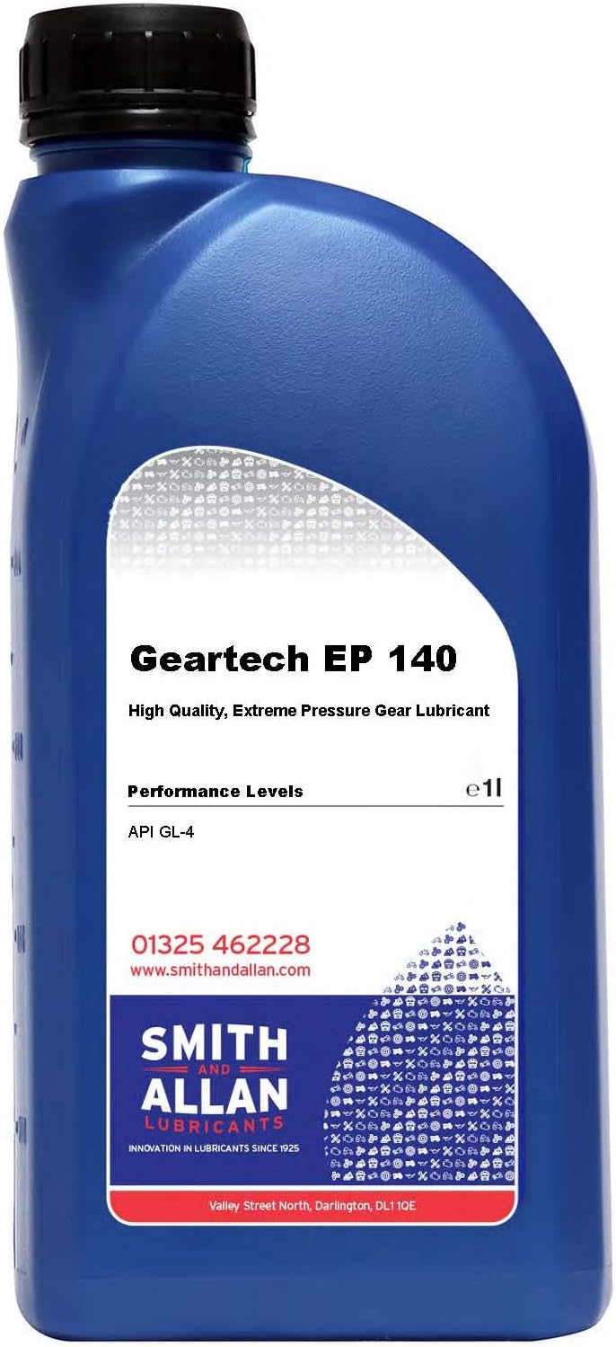 Smith & Allan EP140 Hypoid Gear Oil API GL4 GL-4 EP-140 1 Litre 1L