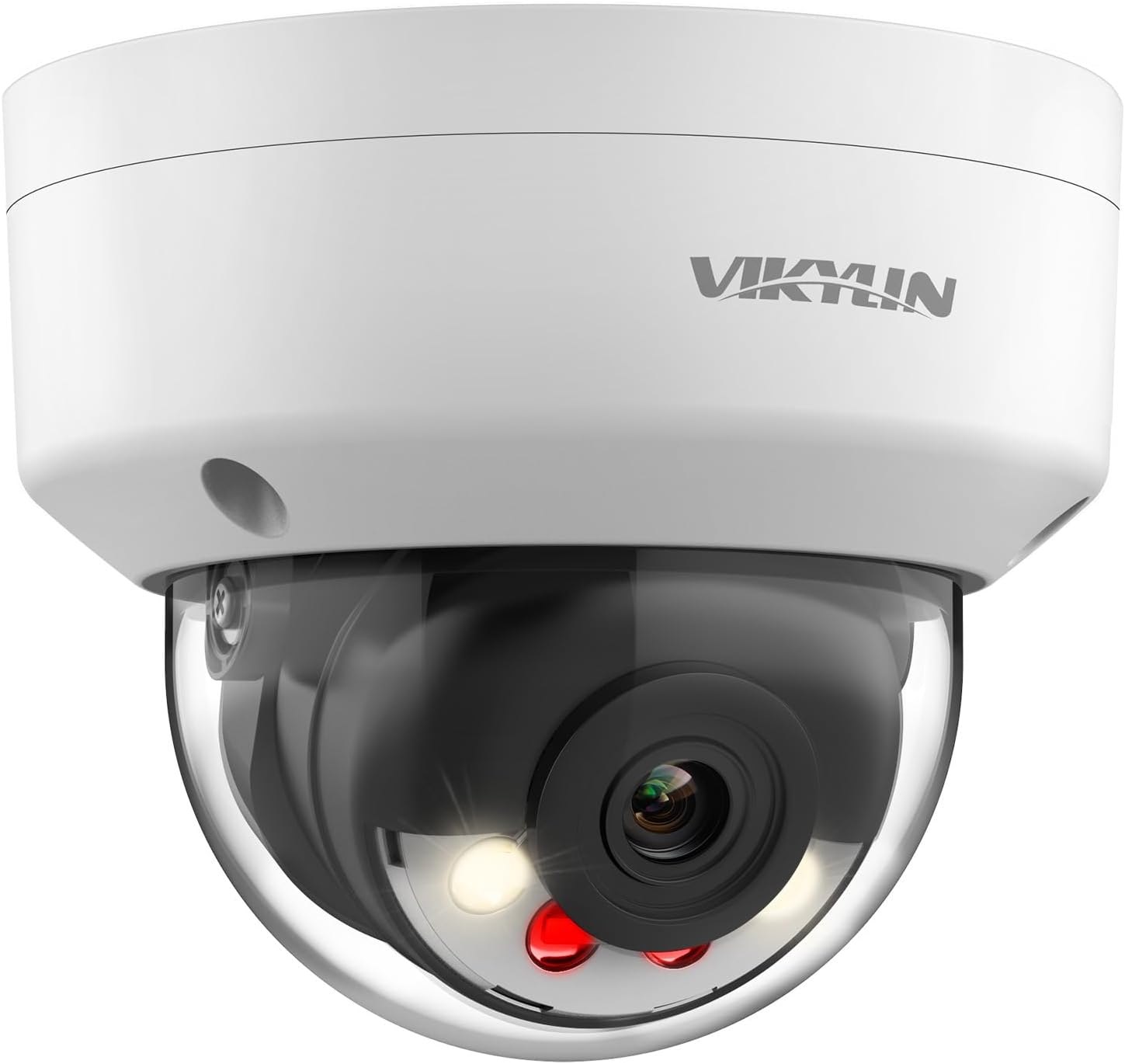 VIKYLIN 5MP PoE Camera with Smart Human/Vehicle Detection, IP Camera with Smart Dual Light Color IR Night Vision, IP67&IK08, One Way Audio, SD Slot (512GB Max), Compatible with Hik-vision NVR