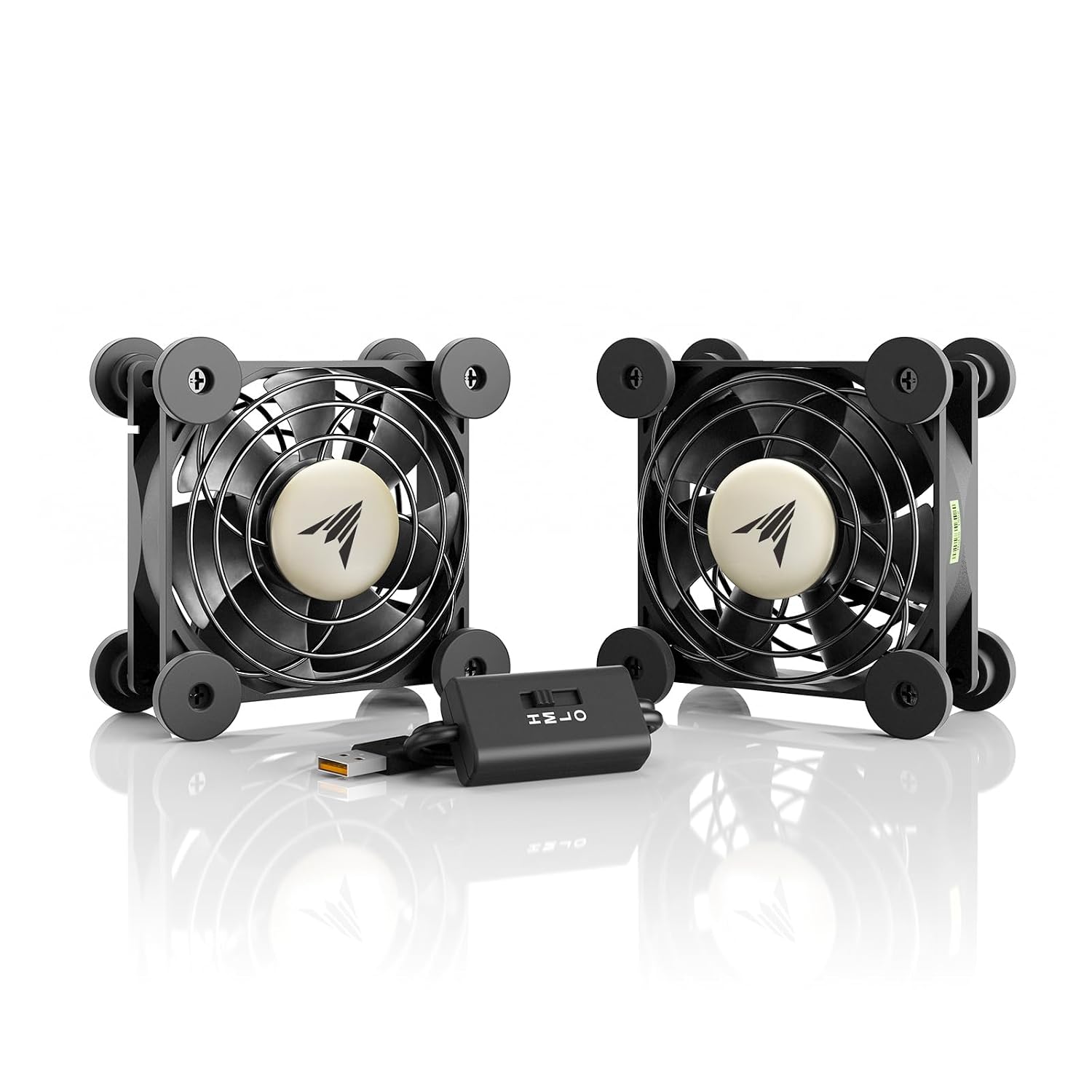 AC Infinity MULTIFAN S5, Quiet Dual 80mm USB Fan, UL-Certified