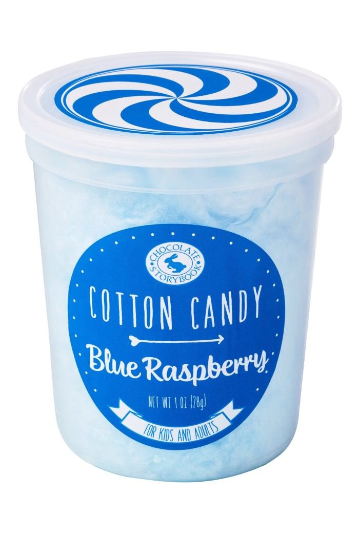 Blue Raspberry Gourmet Flavored Cotton Candy – Unique Idea for Holidays, Birthdays, Gag Gifts, Party Favors