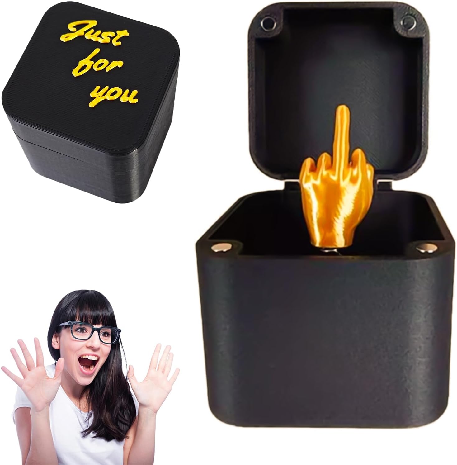 Funny Gifts for Men, Secret Santa Gifts for Women & Men, Joke Surprise Gift Box, Funny Gag Prank Gifts, Novelty Christmas Birthday Gifts for Men Women (Style 1)