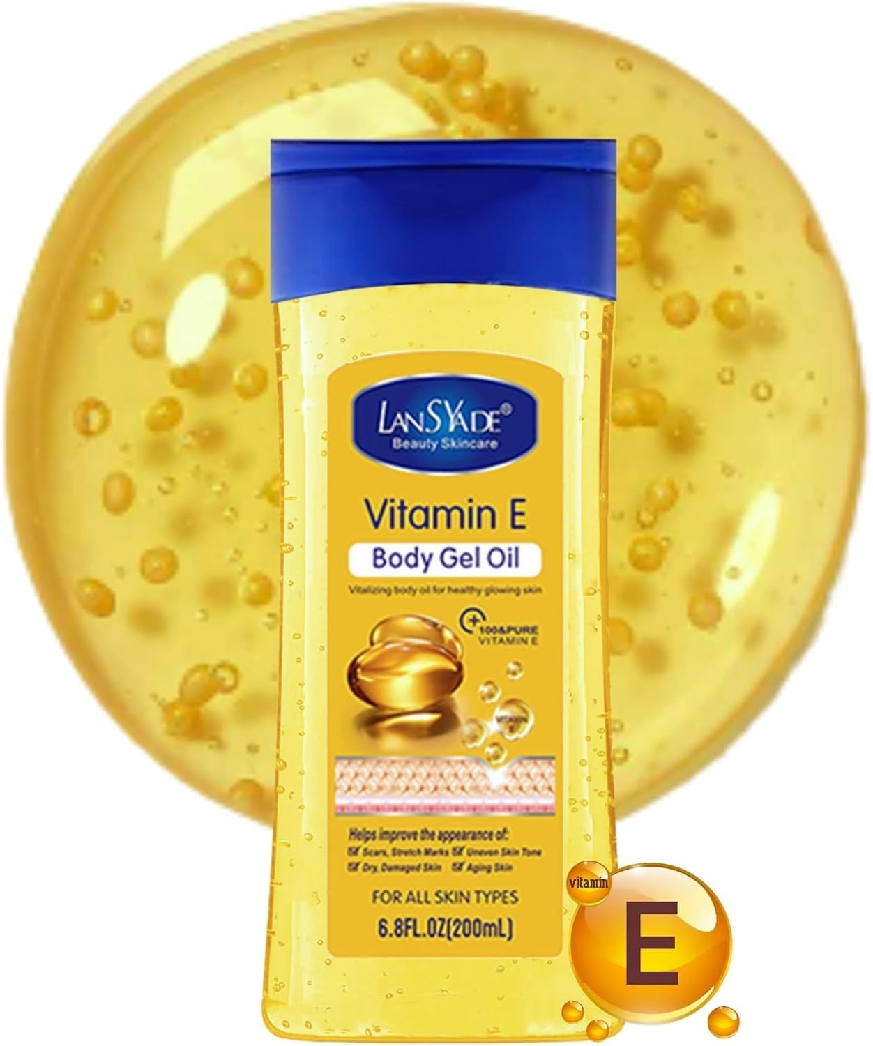 Essential Oils for Skin - Vitamin E Body Oil for Women - Vitamin E Oil for Skin - Body Skin Care for Anti-Aging,Brightening,Firming,Nourishing,Moisturizing - Face & Body Oil - Facial Oils Gel