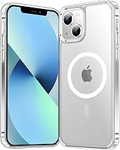 Temdan for iPhone 13 Case Clear, [Compatible with Magsafe][Anti-Yellowing][Military-Grade Protection] Shockproof Slim Phone Case for iPhone 13, Clear