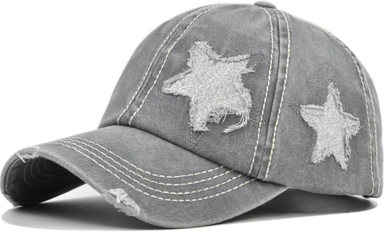 YeeHeen Ponytail Baseball Cap for Women High Messy Bun Caps Washed Cotton Hats