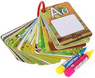 Coolplay A-Z 26 Alphabet Water Cards, Children Drawing Card for Kids Educational Toys for Travel