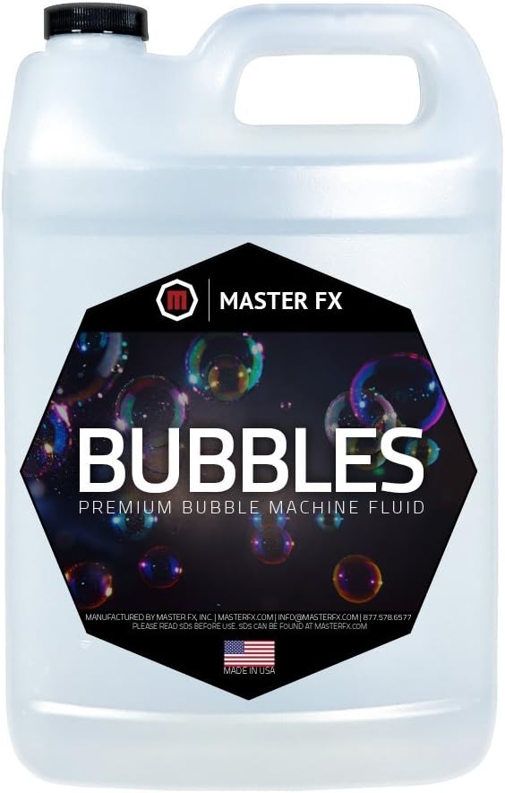 Bubbles - Premium Bubble Machine Fluid - Creates Long Lasting Colorful Bubbles - Non-Toxic - 1 Gallon