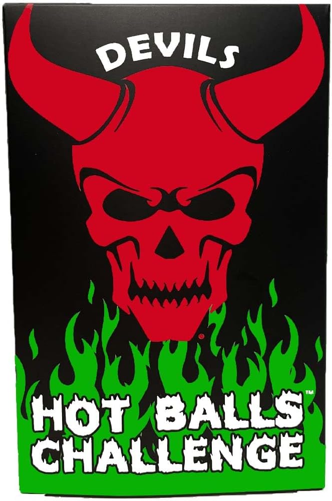 6 Million Scoville Chocolate Devil Balls – One Extreme Heat Challenge Candy | Super Spicy Chocolate Balls for Daredevils & Chili Heads | Hottest Snack Ever – Viral Food Challenge Gift