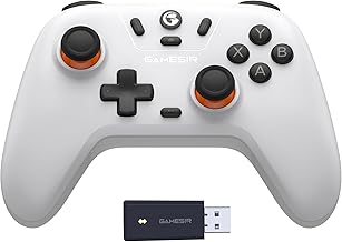 GameSir Nova Lite 2.4g Wireless Controller for Windows PC, iPhone, Android, Switch & Steam Deck, Bluetooth Controller Gamepad with Hall Effect Trigger,Turbo,Rumble Vibration(White)