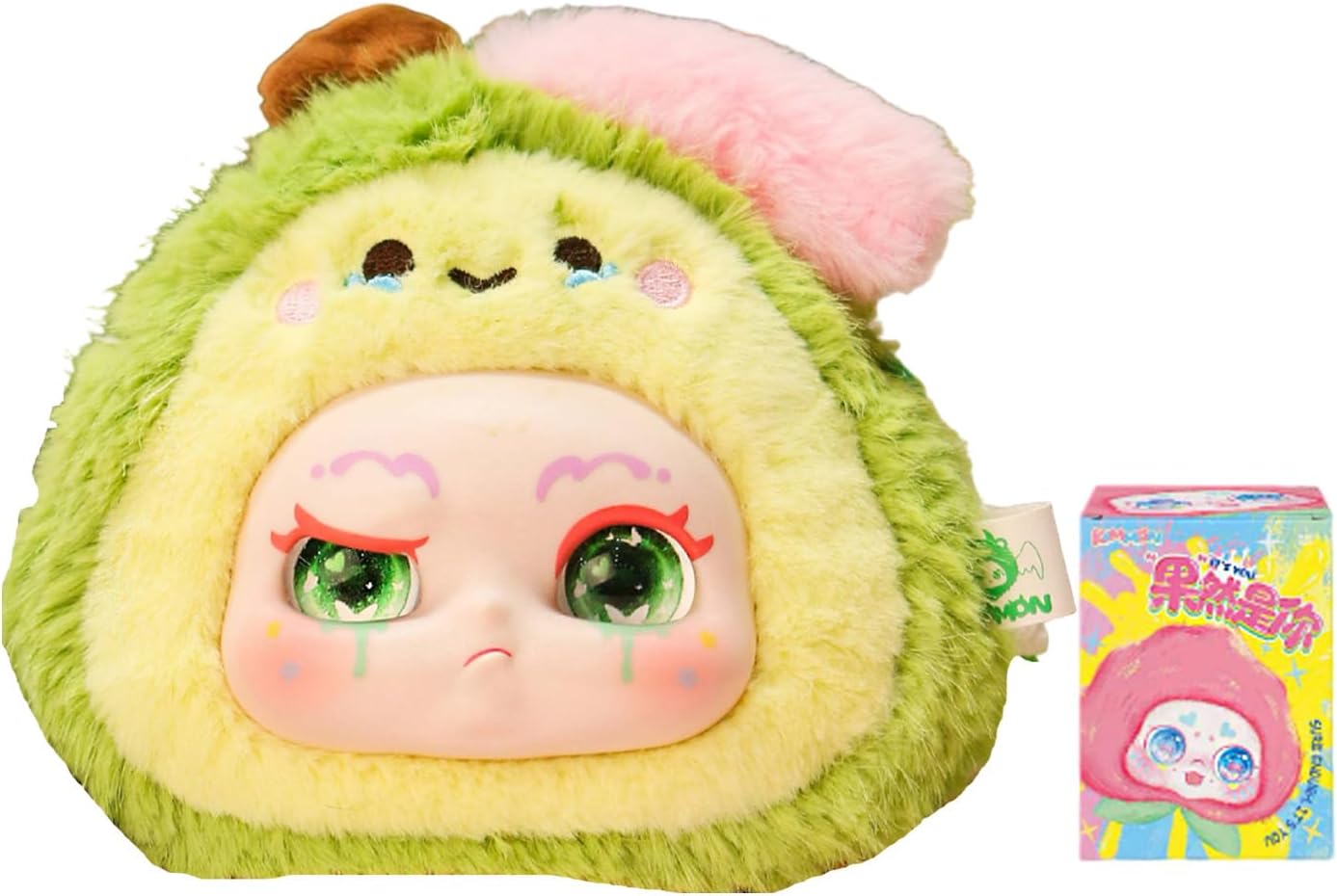 CALEMBOU Plush Doll Blind Box Figures, KIMMON Fruits Series Plush Mystery Box Toys, Cute Anime Plushies Small Coin Purse Soft Stuffed Toys Birthday Gift for Girls