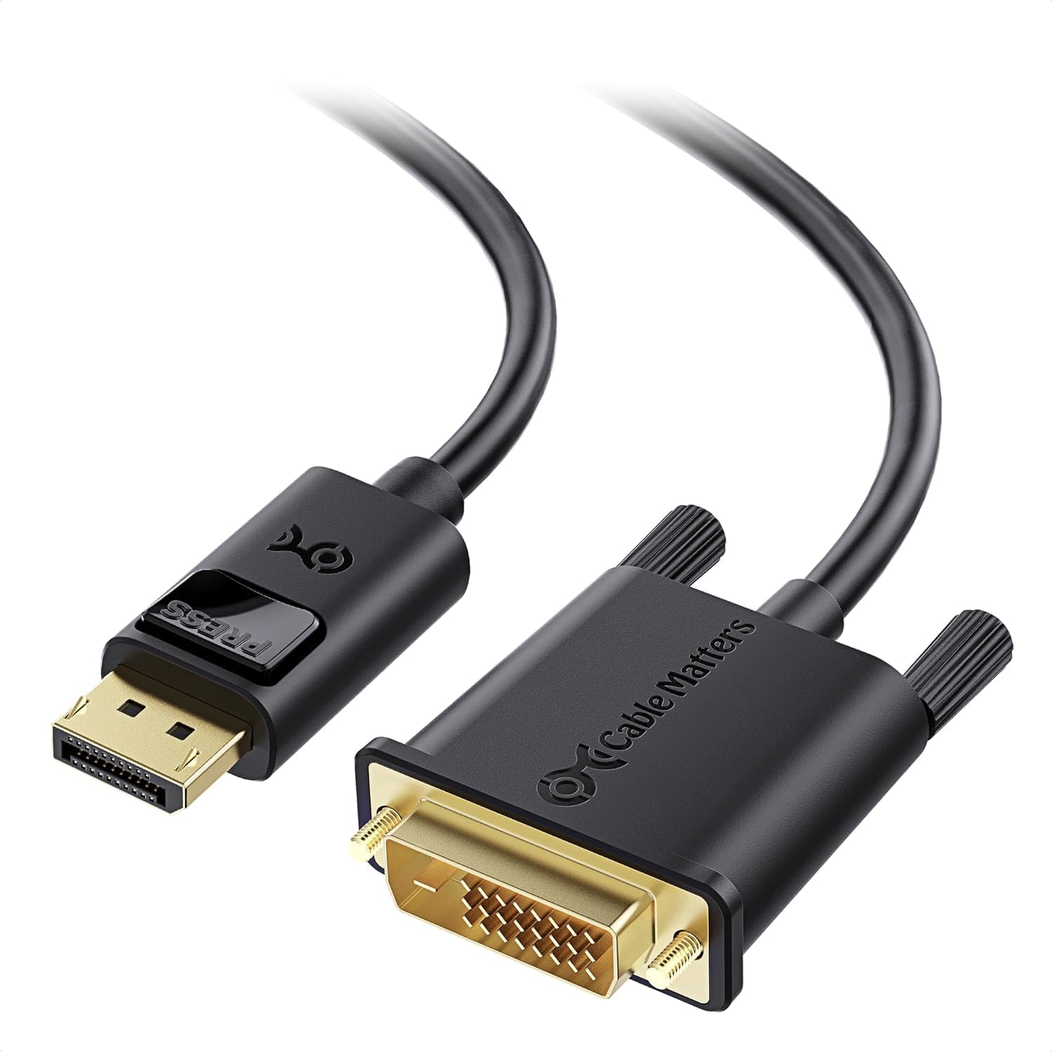 Cable Matters DisplayPort to DVI Cable (DP to DVI Cable) 6 Feet