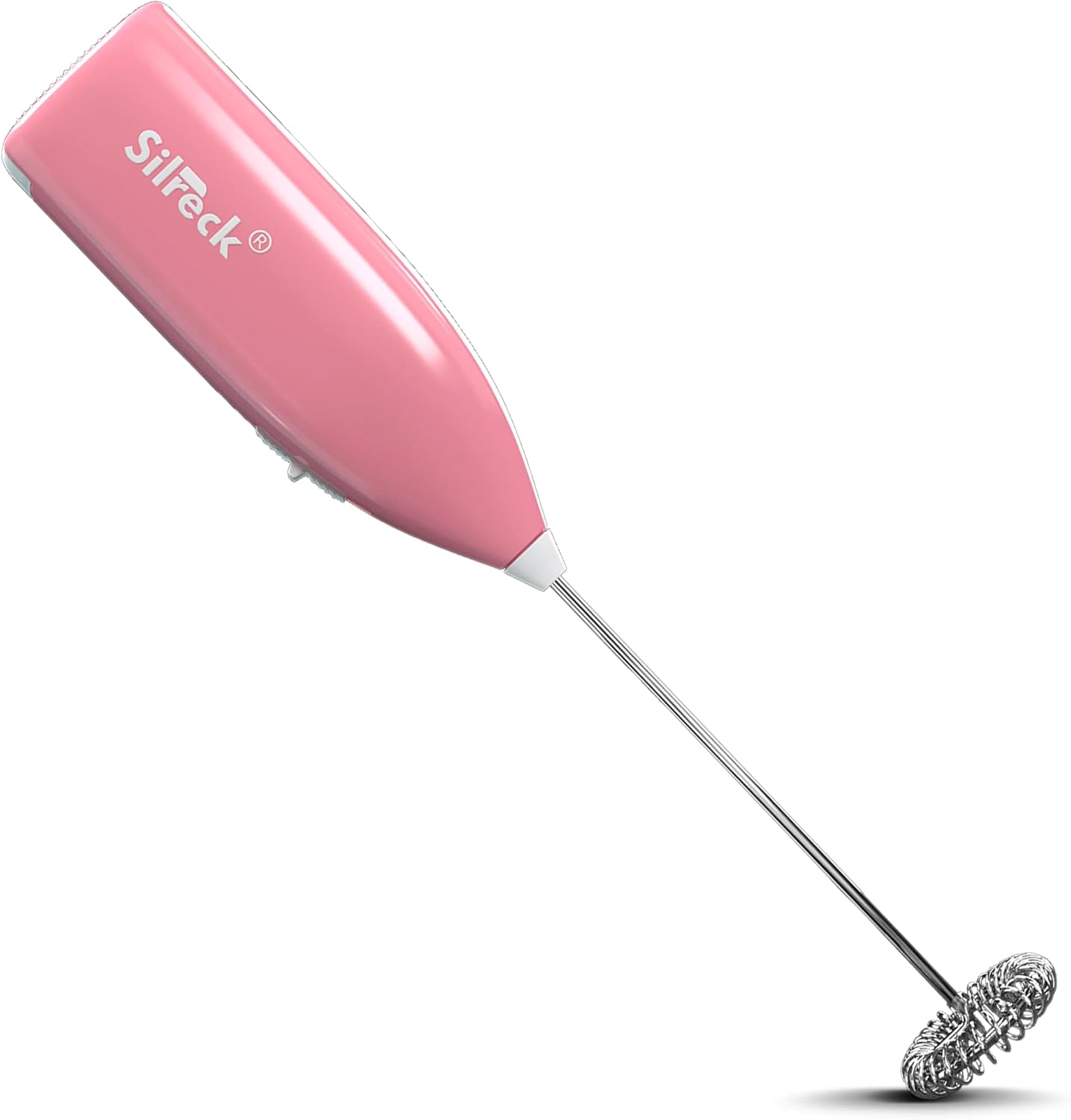 Handheld Milk Frother Coffee and Cappuccino Mixer, Automatic Milk Foam Maker, Electric Milk Frother Egg & Milkshake Whisk (Pink)