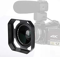 37mm-72mm Camera Lens Hood, Lens Hood Sun Shade/, Reduces Lens and Glare for Digital Video Camera and Camcorder