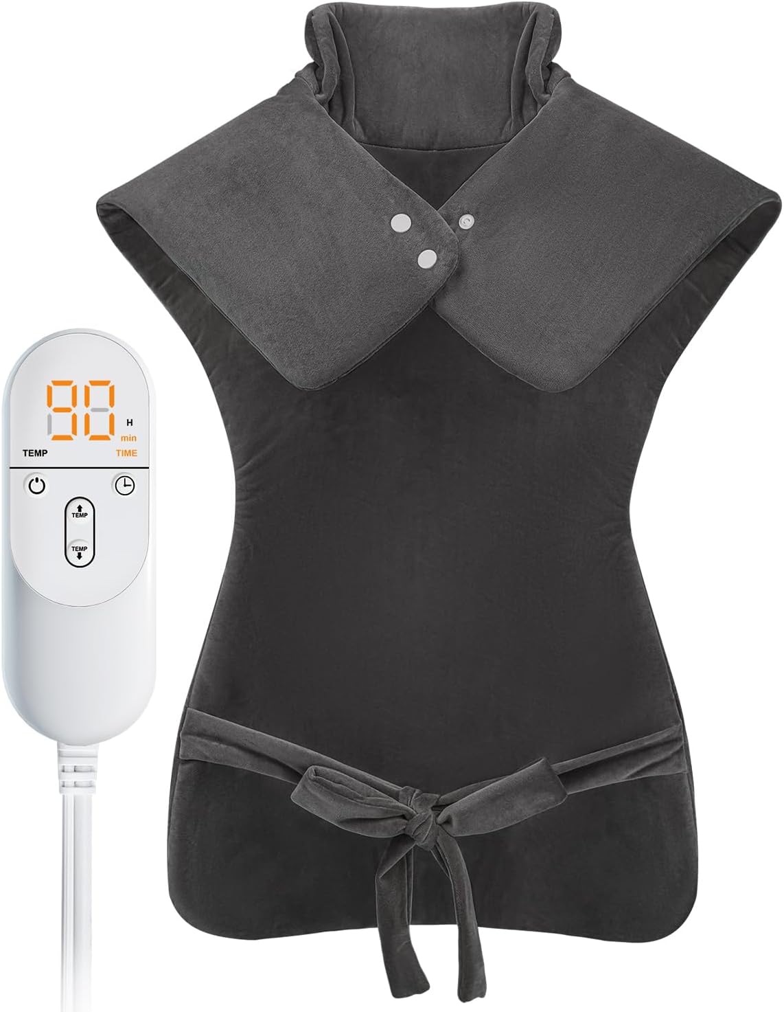 Heating Pad for Neck and Shoulders and Back Pain Relief, Large Electric Heat Pad for Full Body Deep Tissue (24''x37''), Dry & Moist Heated Pad for Period Cramps, UL Certified