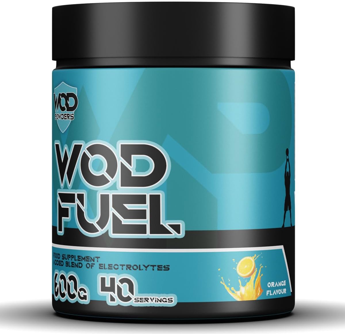 WOD Fuel Intra Workout Supplement for Functional Fitness - Cluster Dextrin, Citrulline, Taurine, BCAA's, Glutamine, Electrolytes - Workout Fuel by WOD Powders - 600g (Orange)