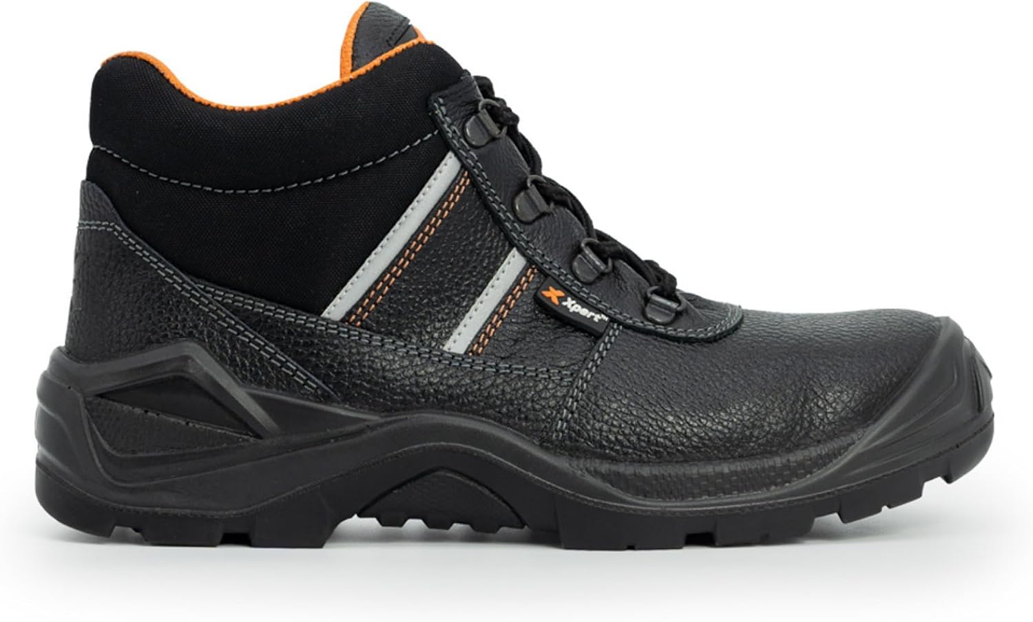 Xpert - Force S3 Safety Contract Boots. Lace Up Steel Toe Cap Shoes, Comfortable And Water Resistant Work Boots For Men. S3 Rating With Midsole Design For Safety
