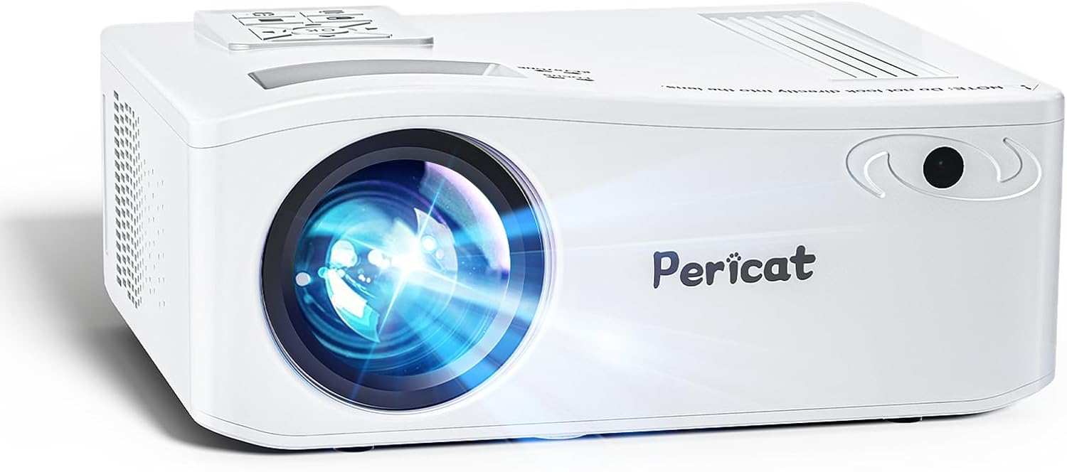 5G WiFi Bluetooth Projector, Native 1080P Outdoor Movie Projector with 200" Display, 380ANSI Home Theater Video Projector 4K Supported, LED Video Projector Compatible with TV Stick, Phone/PC