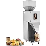 VEVOR Particle Filling Machine 0.022-2.2 lbs/10-1000g, Automatic Weighing Filling Machine with Foot Pedal, Weigh Filler Machine for Beans Seeds Grains Tea Candy Granular Packing