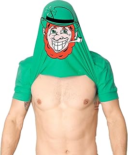 Mens Novelty Saint Patricks T Shirt Funny Irish Tees Cool Party Tees for Guys