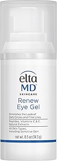 EltaMD Renew Eye Gel, Serum for Dark Circles and Puffiness, Under Eye Serum for Face, Anti Aging, Minimizes Fine Lines and Wrinkles, 0.5 oz Pump