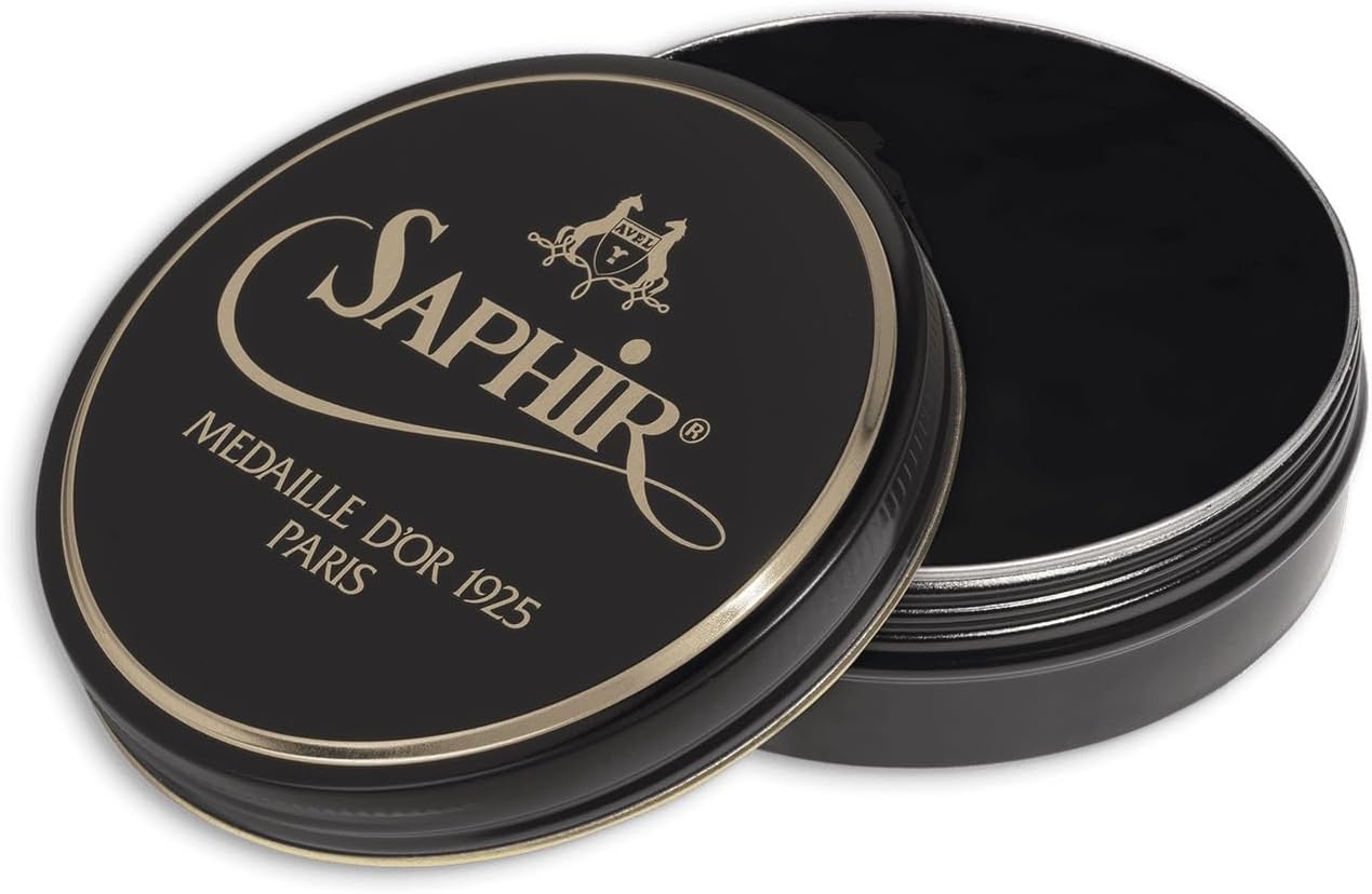 SAPHIR Medaille d’Or Pate De Luxe - Natural Wax Shoe Polish for Leather Shining