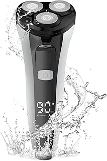 Electric Shavers for Men, SIWIEY 4D Rechargeable Electric Razor with Pop-up Beard Trimmer, Travel Lock, LCD Display, Wet & Dry Use, USB Charger Cordless Mens Electric Shaver…