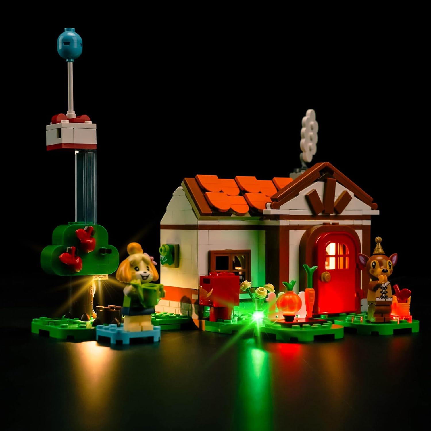 LED Light Compatible with LEGO Animal Crossing Isabelle’s House Visit, Creative Lighting Set Compatible with LEGO Isabelle House 77049 Set, Gift for Animal Crossing Fans (No Models Only Light)