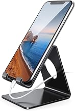 Lamicall Cell Phone Stand, Phone Dock: Cradle, Holder, Stand for Office Desk - Black