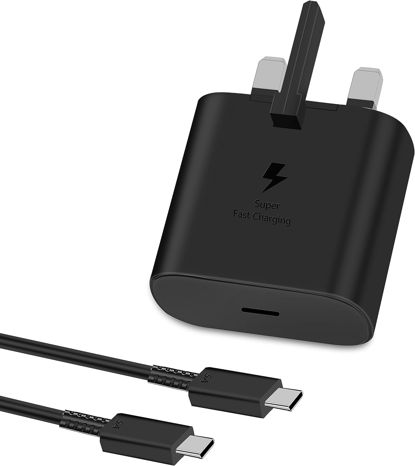 Samsung 25W Fast Charger w/ 6 FT USB C Cable - Compatible w/ Galaxy Smartphones & Other USB Type C Devices