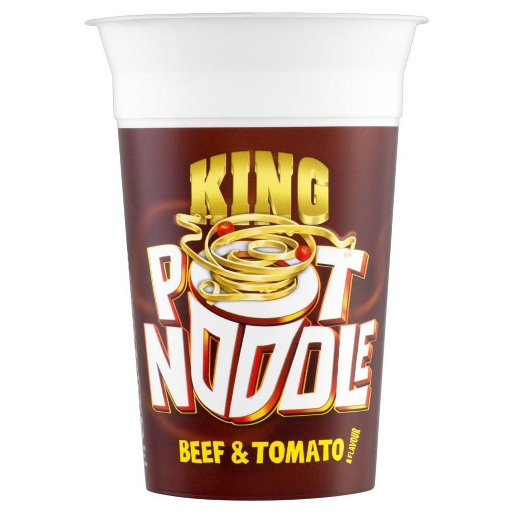 Pot Noodle King Pot Noodle Beef & Tomato Flavour (114g) - Pack of 6