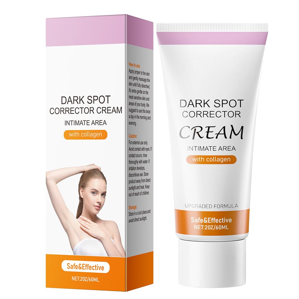Dark Spot Corrector Cream,Dark Spot Remover for Face and Body with Collagen,Niacinamide,Intimate Areas and Bleaching,Neck,Underarm,Elbow,Inner Thigh and Knees,Bikini Line,Instant Result,2 oz