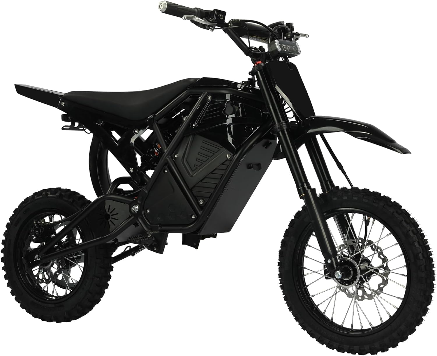 RM7 Electric Dirt Bike for Adults & Teens, 2200W Peak Ebike, 48V 22.5Ah, 37 MPH, 45 Miles, 14"/12" Tire Off-Road Electric Motorcycle, Dual Hydraulic Brakes, Fit Age 13+