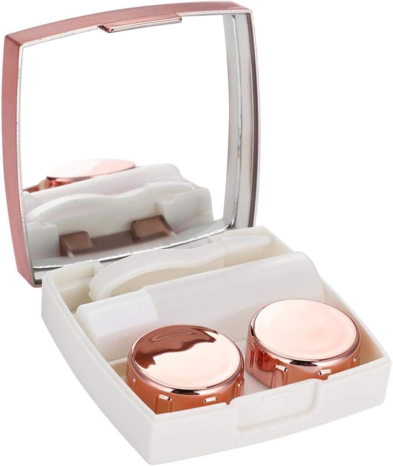 MYSUNBAR 3 Colors Mini Contact Lens Contact Lens Care Products & Accessories, Case Holder, Eye Care, Lens Case, multicoloured, Pocket organiser