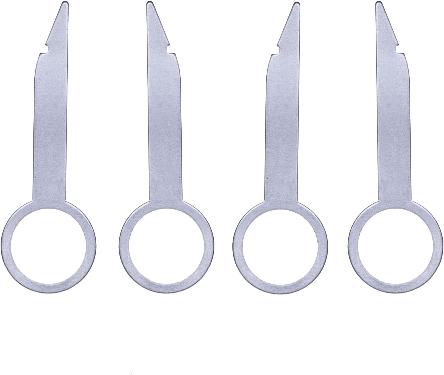 Keple Car Radio Removal Tool Key DIN Release Keys Set for Audi, VW VolksWagen, Mercedes Benz, BMW OEM Head Unit CD Media Player Pins | Universal Pin Stereo Hooks Tools (2 pairs)