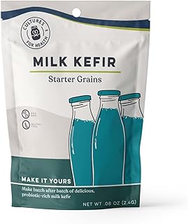 Cultures for Health Milk Kefir Grains | DIY Frothy Dairy Non-GMO Probiotic Drink for Stronger Gut Health | Limitless Heirloom Style Starter | Easy to Flavor or Add to Recipes | Bulgaros De Leche