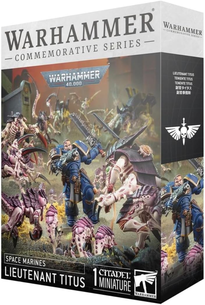 Games Workshop - Warhammer 40,000 - Space Marines - Lieutenant Titus - Plastic Model kit, Blue
