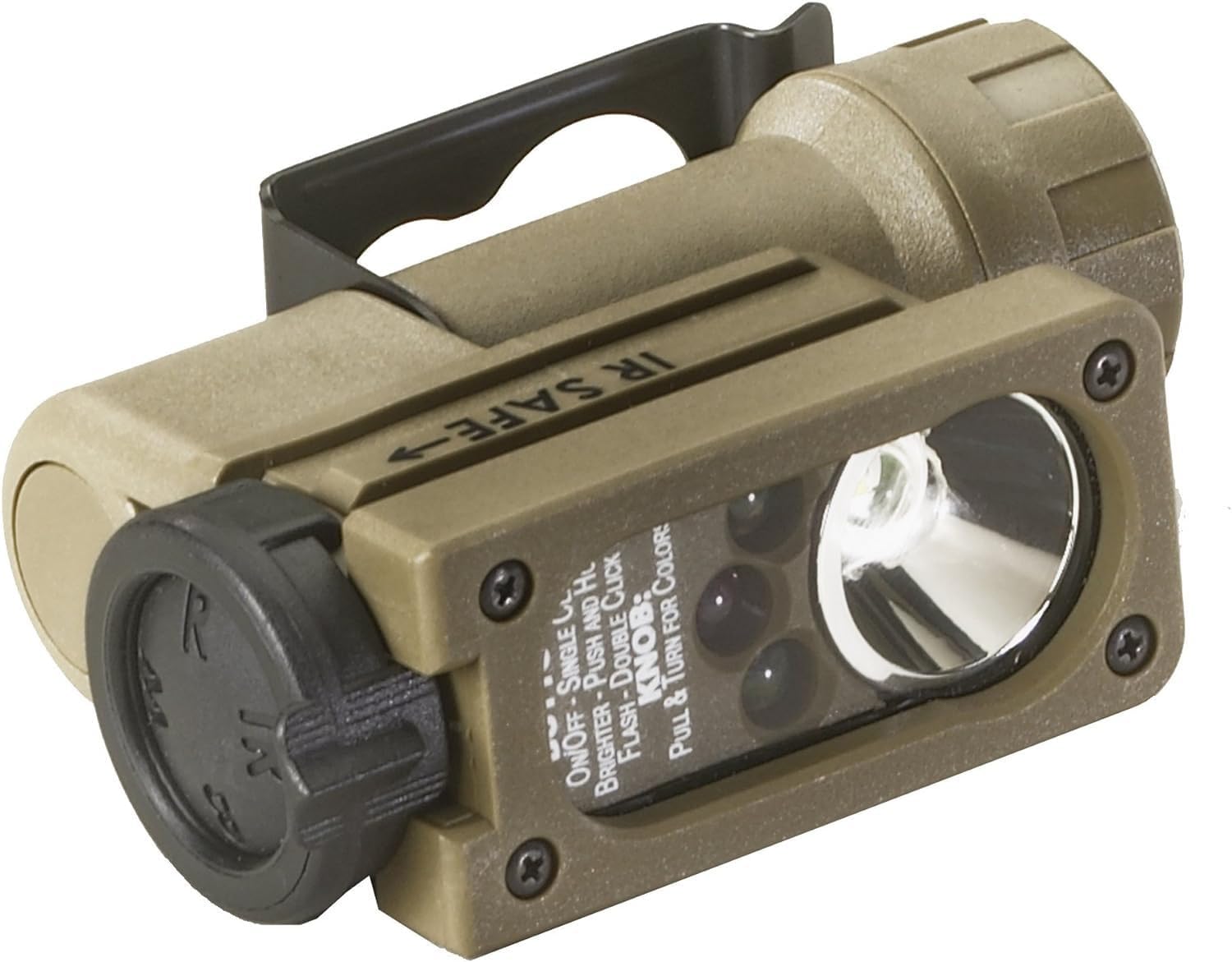 Streamlight 14122 Sidewinder 55-Lumen Compact Aviation Flashlight with LEDs, CR123A Lithium Battery, Coyote