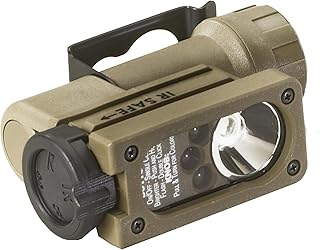Streamlight 14122 Sidewinder 55-Lumen Compact Aviation Flashlight with LEDs, CR123A Lithium Battery, Coyote