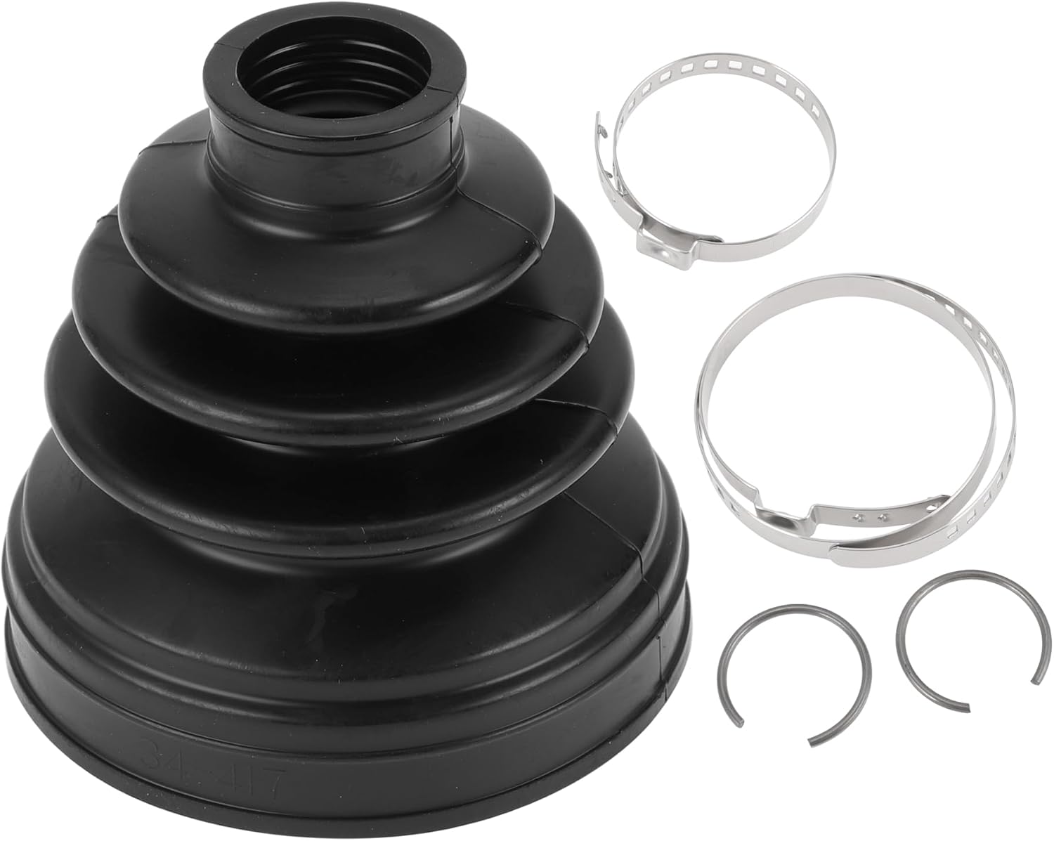 HEROFFIX 1 Set CV Joint Boot Kit for Nissan Maxima 2002 for Nissan Juke 2014-2017 Inner Constant Velocity Joint Boot W/Clamps No.397416N225 Black Rubber