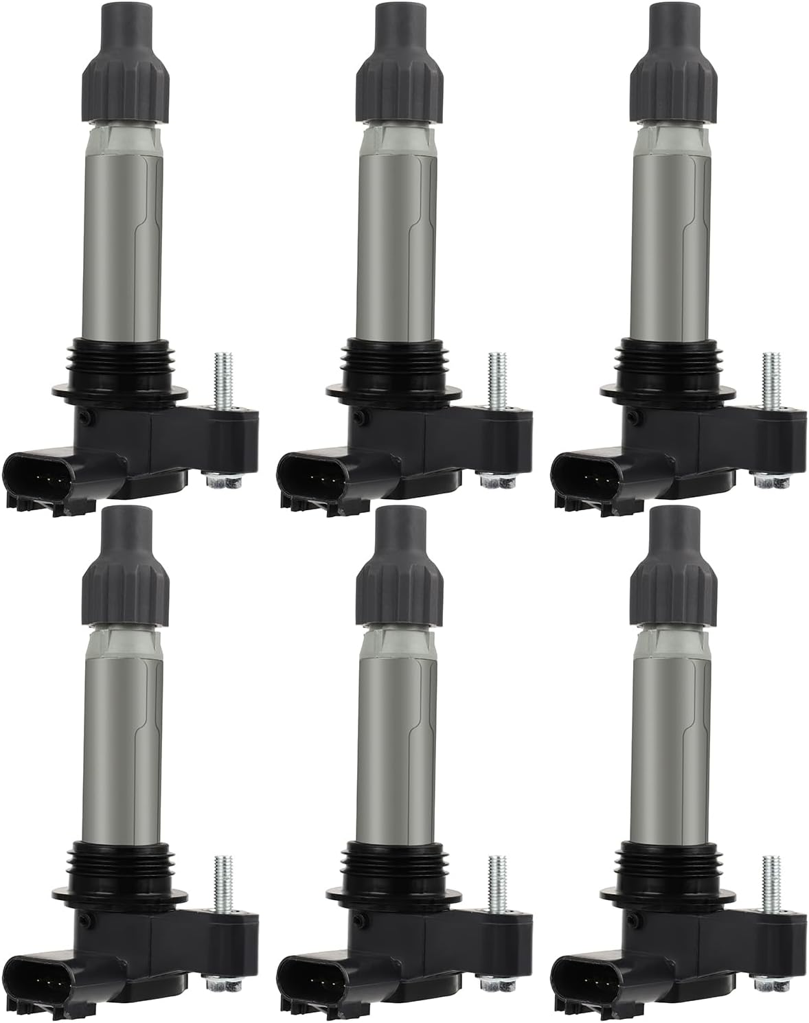 ECCPP Pack of 6 Ignition Coils for Cadillac for Chevy for GMC for Camaro CTS SRX XTS Equinox for Impala Terrain V6 3.0L 3.2L 3.6L OE Numbers UF569 C1555 D515C