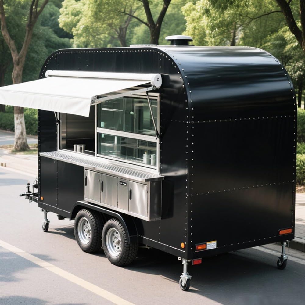 Mobile Pizza Truck Food Trailer Pizza Coffee Van Hot Dog Cart BBQ Food Truck Van Pizza Trailer Kitchen New Ice Cream Food Truck