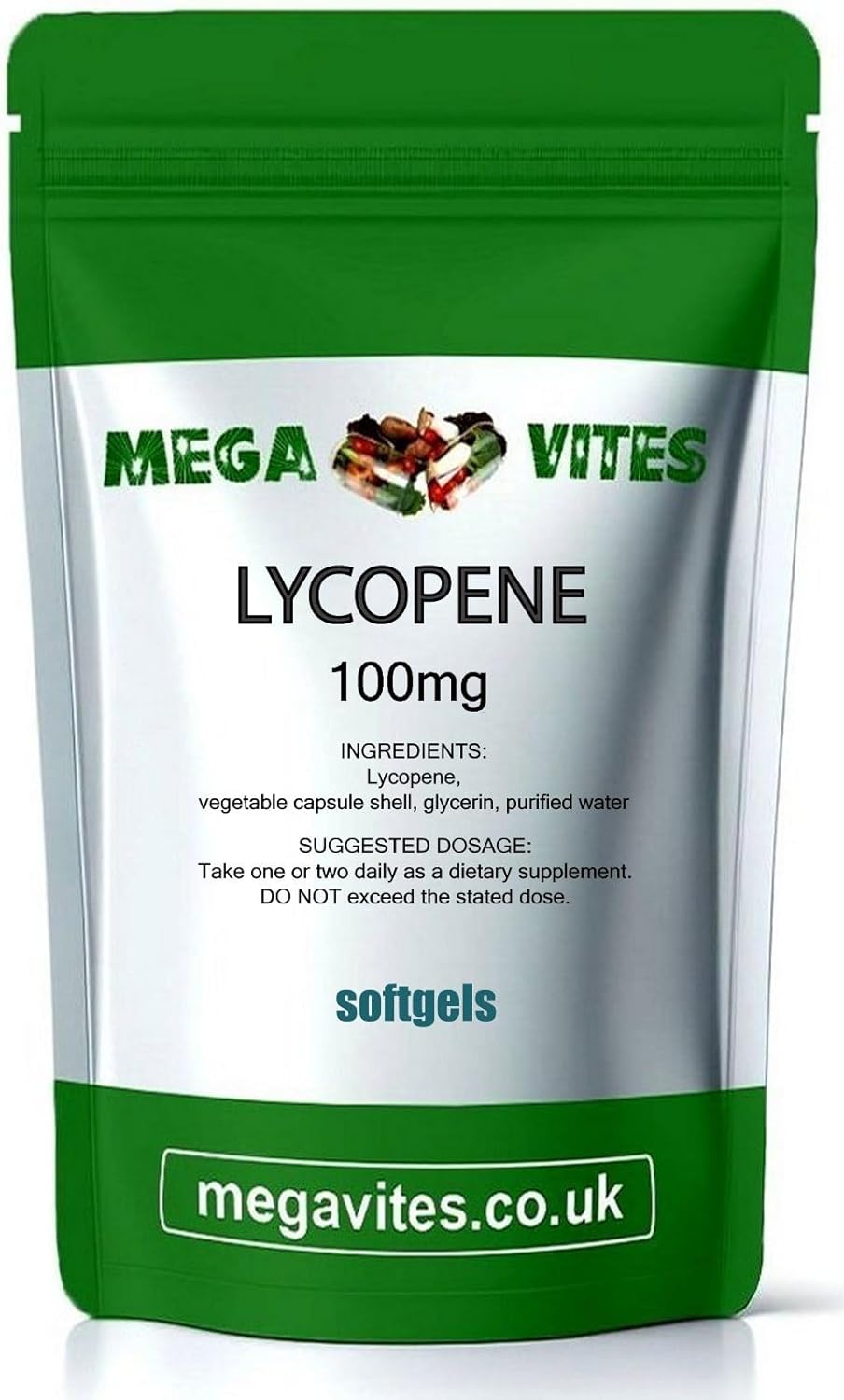 LYCOPENE SOFTGELS 100mg x 90 - MEGAVITES