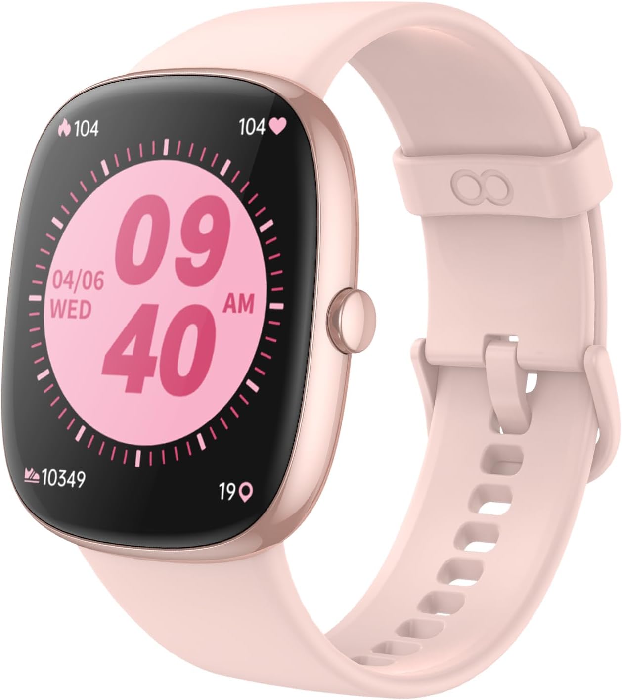 Health Fitness Tracker,1.69" Fitness Watch with Blood Oxygen Heart Rate Sleep Monitor,Step Counter for Men Women Activity Trackers,100+ Sports Modes,IP68 Waterproof Smartwatches for Android iOS Pink