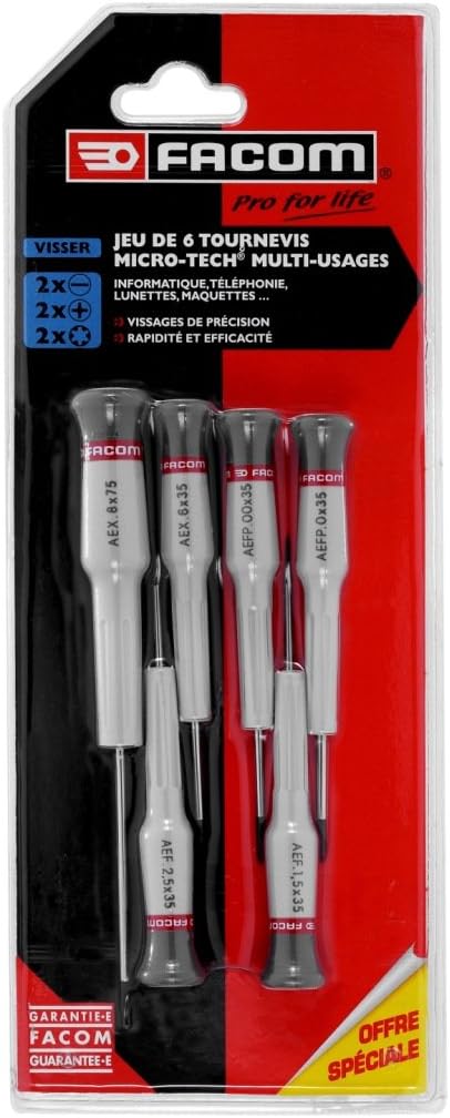 Facom MT.J6PG Precision Screwdrivers Set of 6